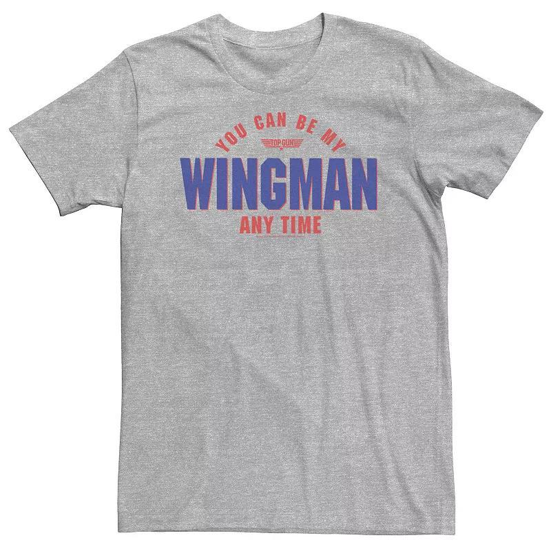 Licensed Character Big & Tall Top Gun You Can Be My Wingman Any Time Graphic Tee, Men's, Size: 5XL, Med Grey - Size: 5XL Product Image