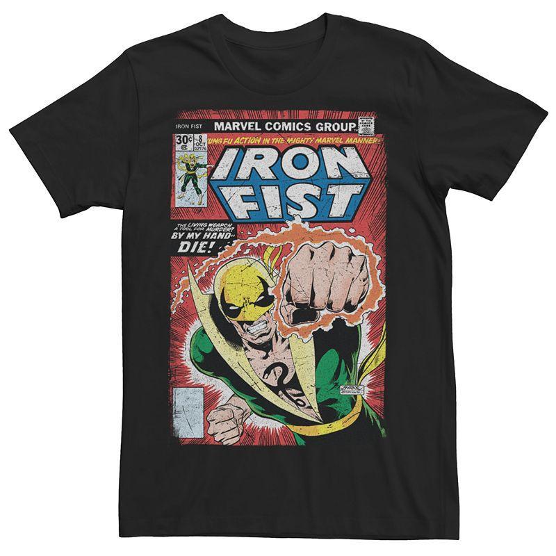 Mens Marvel Comics Retro Iron Fist Cover Graphic Tee Product Image