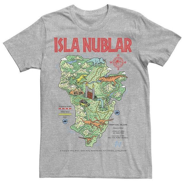 Mens Jurassic Park Islas Nublar Landmark Map Tee Product Image