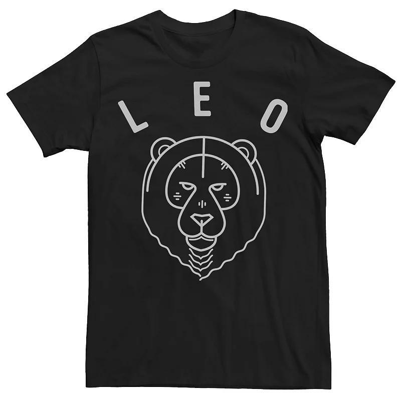 Mens Leo Yellow Ink Sketch Tee Black Product Image