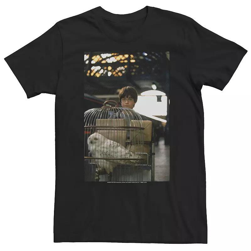 Big & Tall Harry Potter And Hedwig Platform 9 3/4 Poster Tee, Mens Product Image