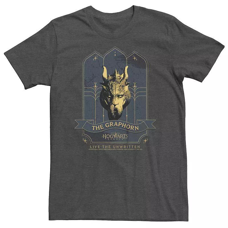 Bit & Tall Harry Potter Hogwarts Legacy Graphorn Fantastic Beast Portrait Tee, Mens Grey Heather Product Image