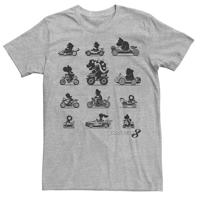 Mens Nintendo Super Mario Kart Tee Athletic Grey Product Image