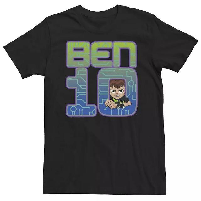 Big & Tall Cartoon Network Ben 10 Simple Portrait Logo Tee, Mens Product Image