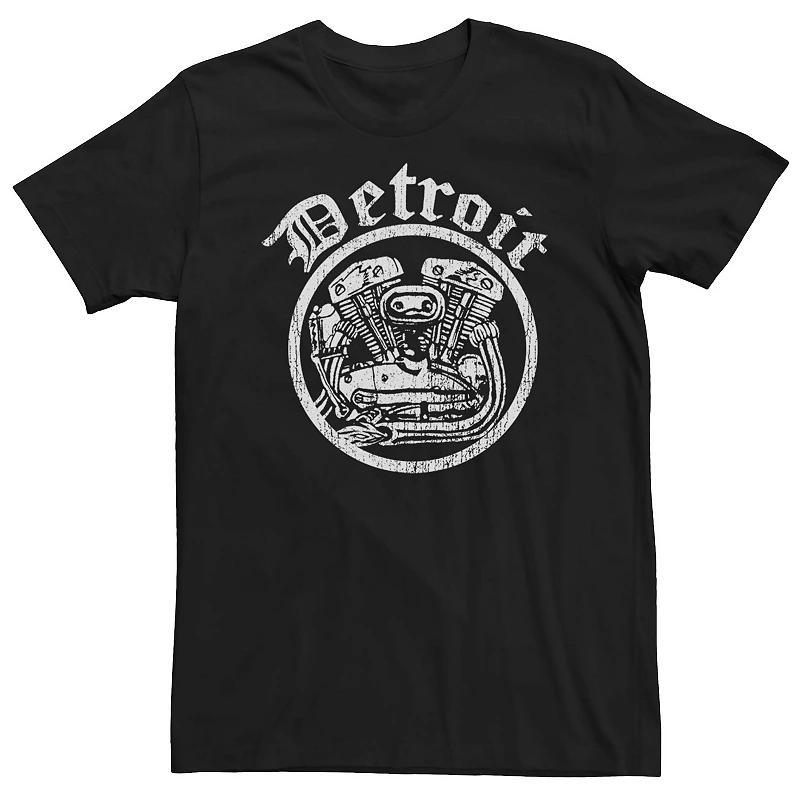 Big & Tall Motor Detroit Circle Logo Graphic Tee, Mens Product Image