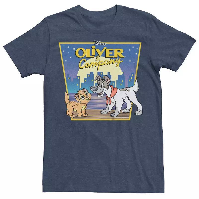 Mens Disney Oliver & Company Dodger Best Friends Graphic Tee Blue Product Image