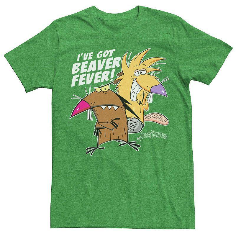 Mens Angry Beavers Ive Got Beaver Fever Portrait Tee Beige Product Image