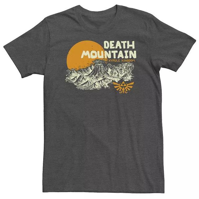 Big & Tall Nintendo The Legend Of Zelda Hyrule Death Mountain Scenery Tee, Mens Grey Heather Product Image