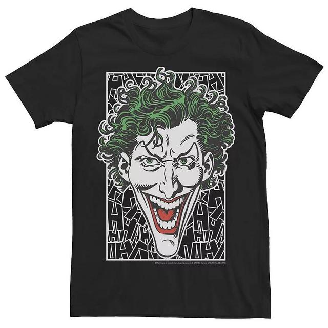 Mens DC Comics Batman Joker Laugh Headshot Tee Product Image