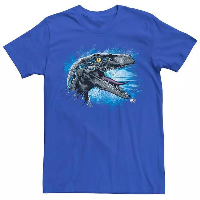 Mens Jurassic World Blue Raptor Splatter Tee Product Image