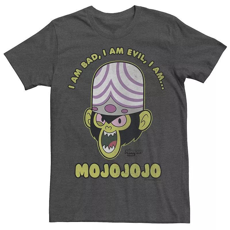 Mens Cartoon Network Powerpuff Girls Mojo Jojo Tee Grey Heather Product Image