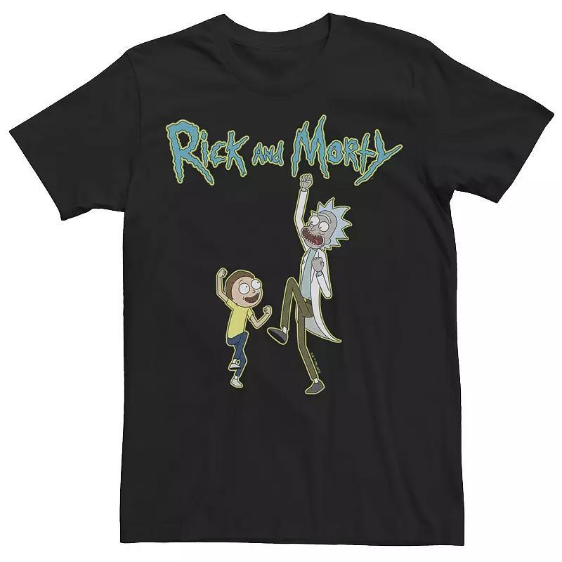 Mens Rick & Morty High Five Duo Portrait Tee Product Image