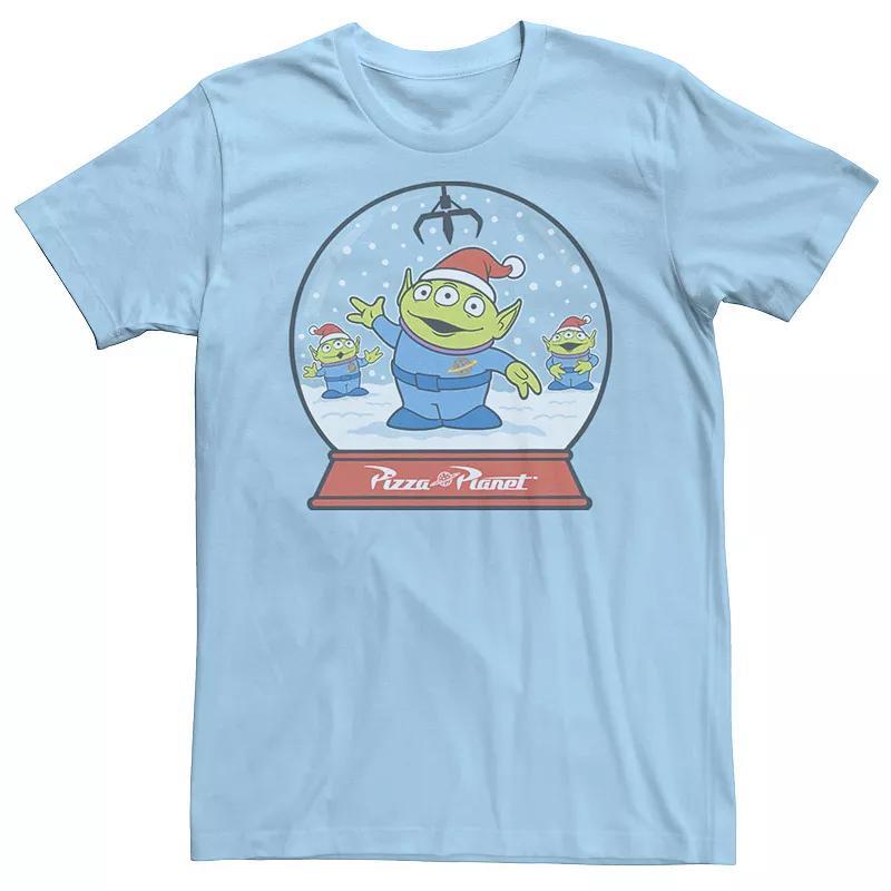 Mens Disney Pixar Toy Story Aliens Pizza Planet Snowglobe Tee Product Image