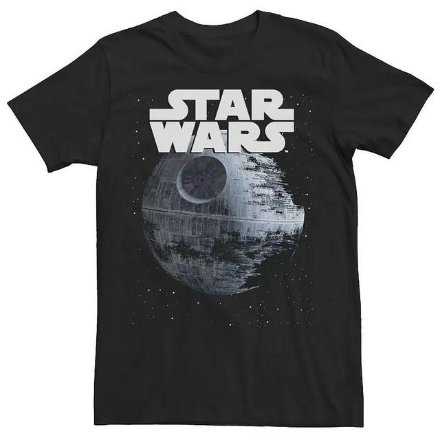 Mens Star Wars Death Star and Logo Graphic Tee Product Image