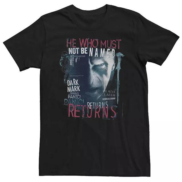 Big & Tall Harry Potter Deathly Hallows 2 Voldemort Returns He Who Must Not be Named Returns Tee, Mens Product Image