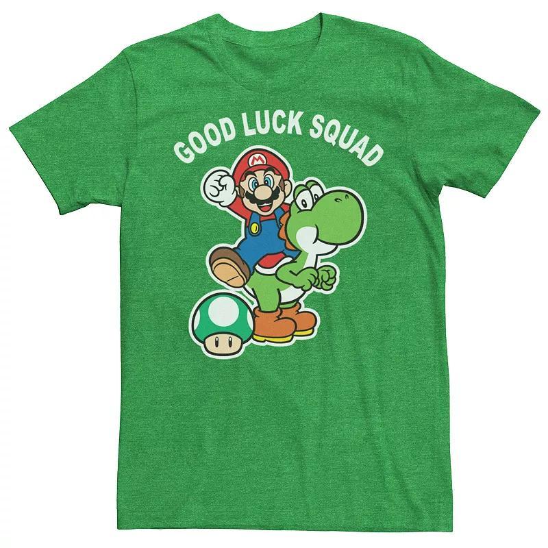 Mens Nintendo Super Mario St. Patricks Tee Kelly Grey Product Image