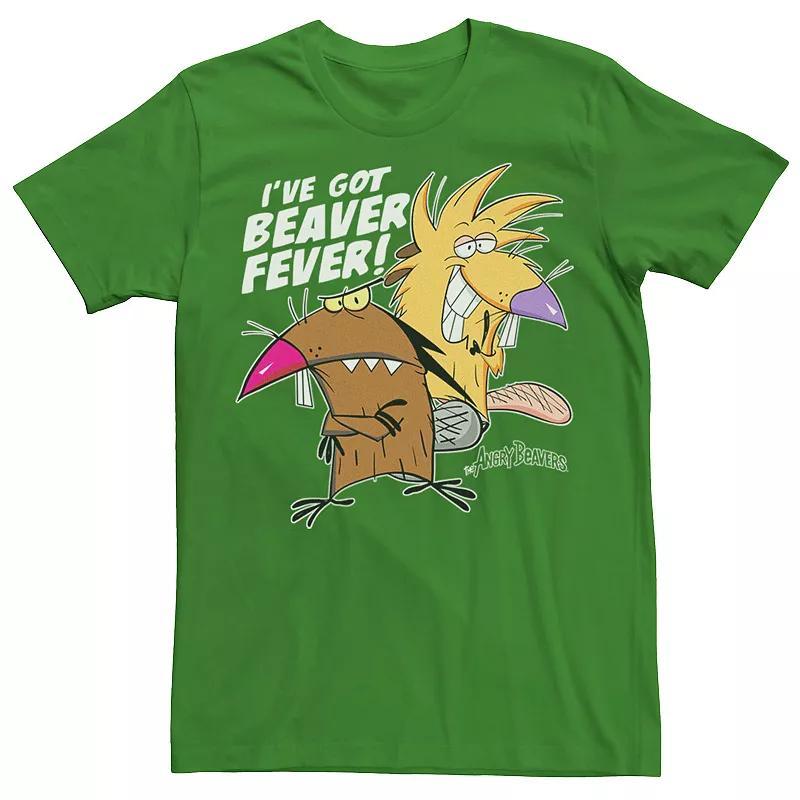 Mens Angry Beavers Ive Got Beaver Fever Portrait Tee Red Product Image