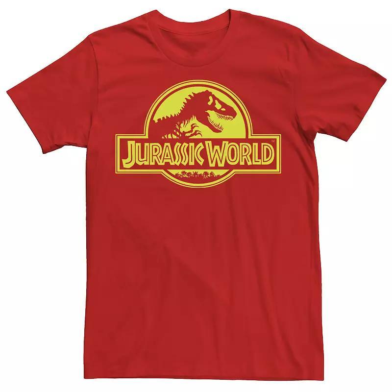 Mens Jurassic World Neon Green Classic Logo Tee Product Image