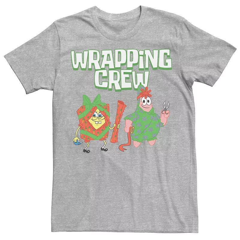 Mens Spongebob Squarepants Patrick Wrapping Crew Tee Blue Product Image