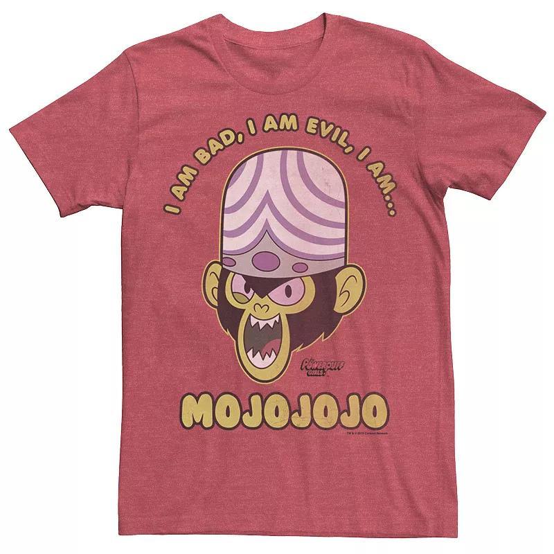 Mens Cartoon Network Mojojojo Powerpuff Girls Tee Red Grey Product Image