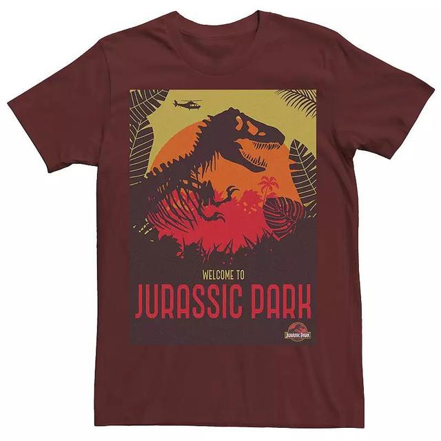 Mens Jurassic Park Welcome T-Rex Sunset Tee Product Image