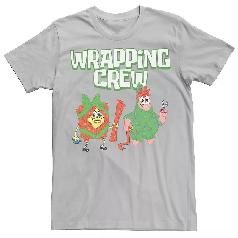 Mens Spongebob Squarepants Patrick Wrapping Crew Tee Red Product Image