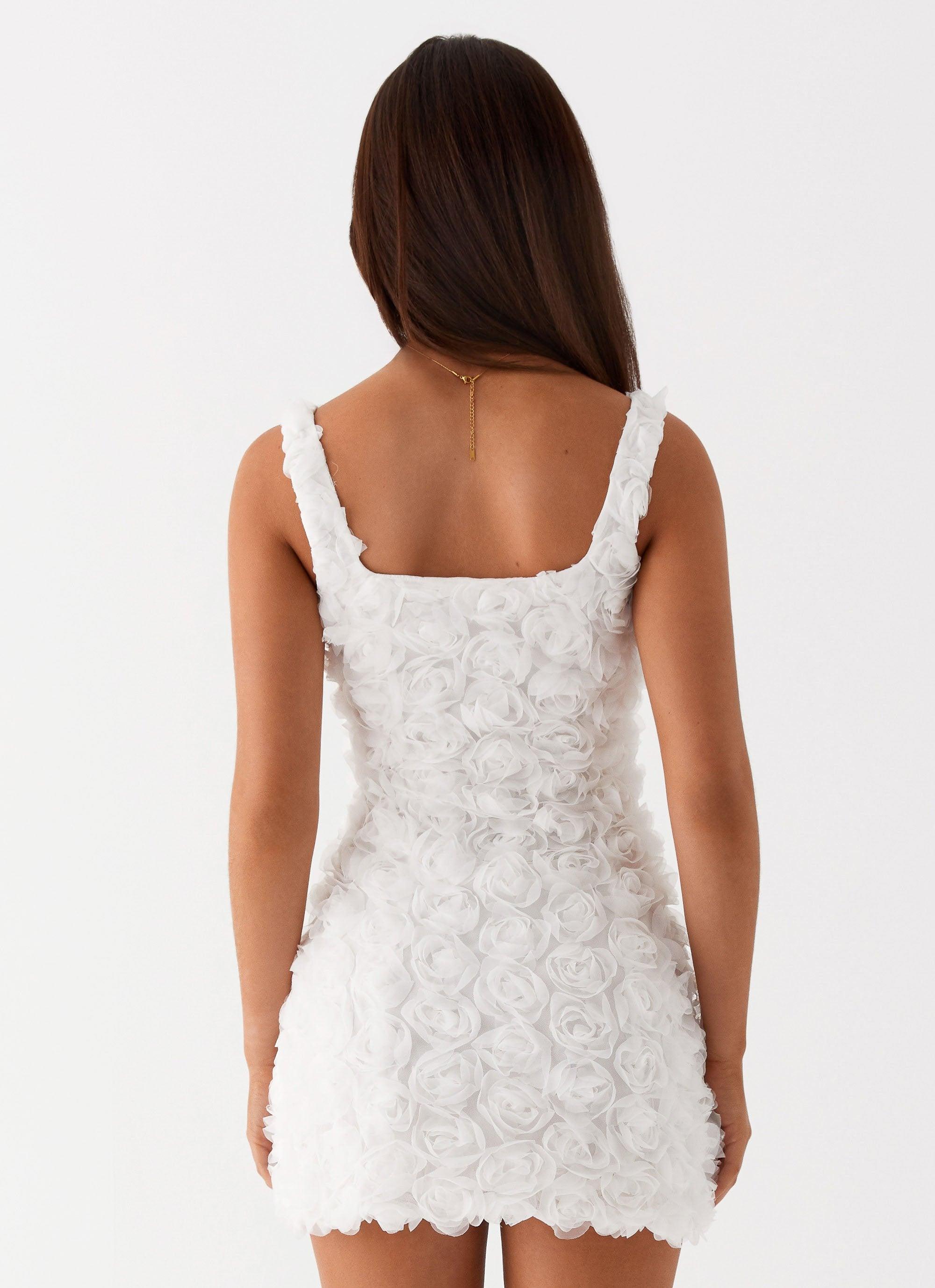 Valentina Mini Dress - White Product Image