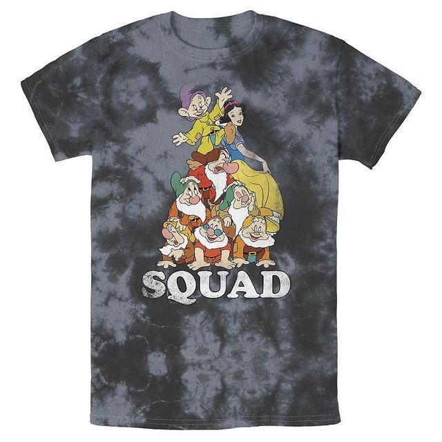 Mens Disney Snow White Seven Dwarves Squad Pile Bomabrd Wash Tee Product Image