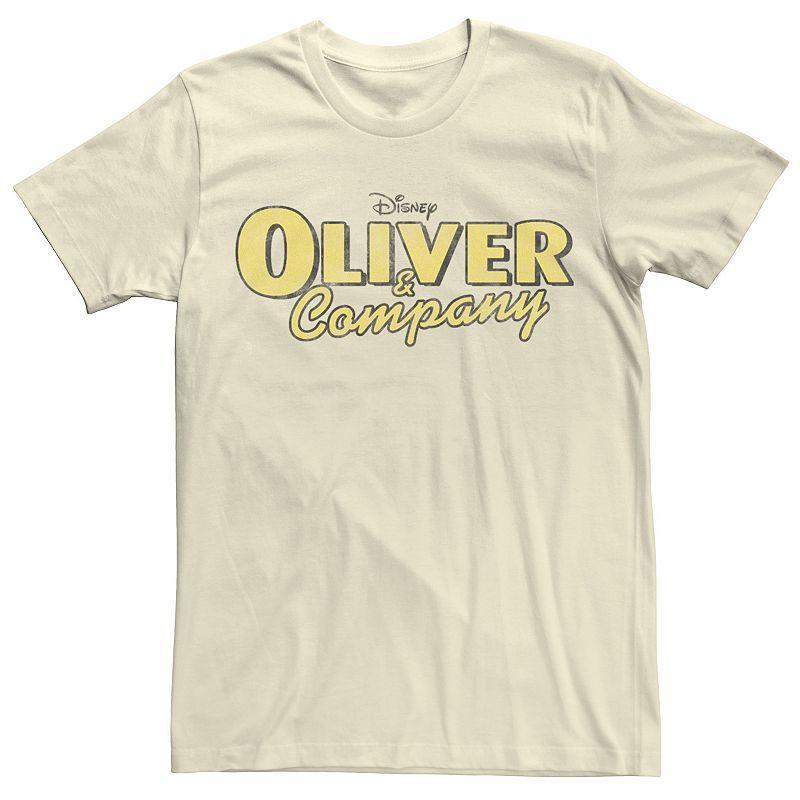 Mens Disneys Oliver & Company Yellow Movie Logo Tee Product Image