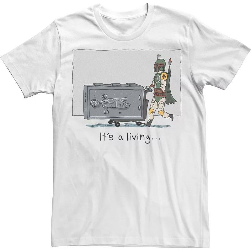 Mens Star Wars Boba Fett Its A Living Doodle Tee Product Image