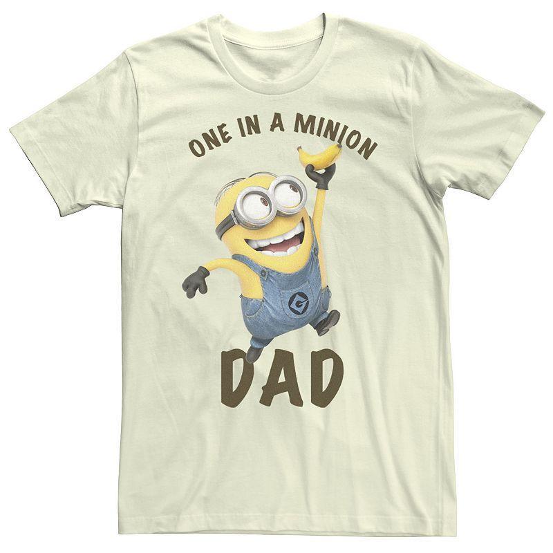 Mens Despicable Me Minions Tis The Season To Be Jolly Banana Tee Athletic Grey Product Image