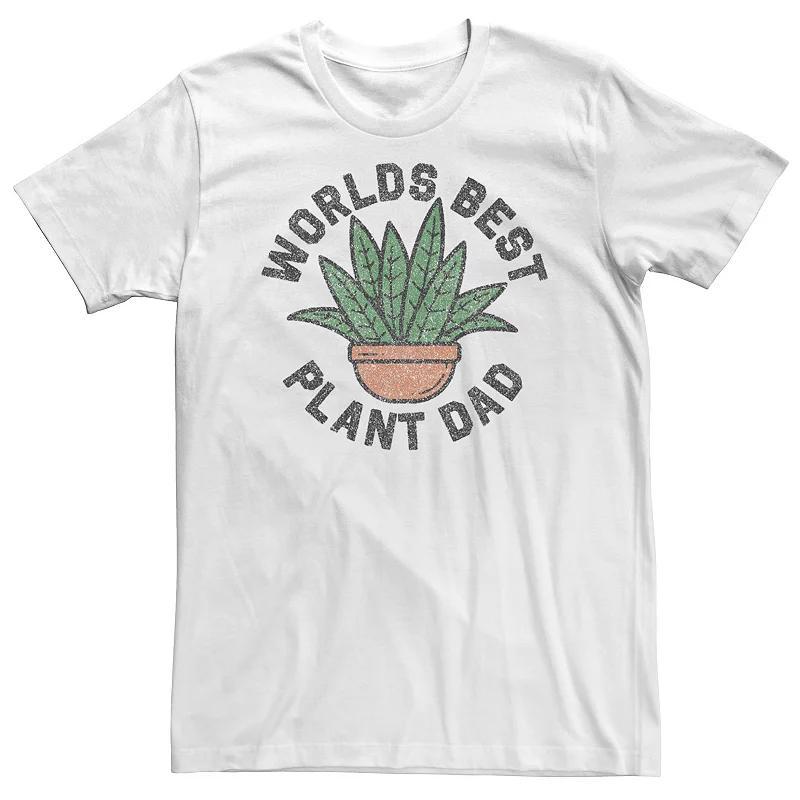 Big & Tall Fathers Day Worlds Best Plant Dad Tee, Mens Product Image