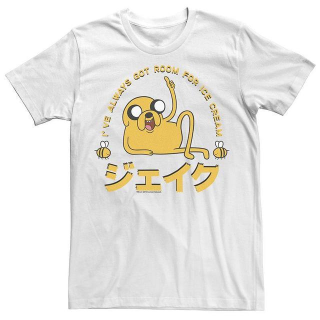 Mens Cartoon Network Adventure Time Jake Ive Always Got Room For Ice Cream Kanji Tee Product Image