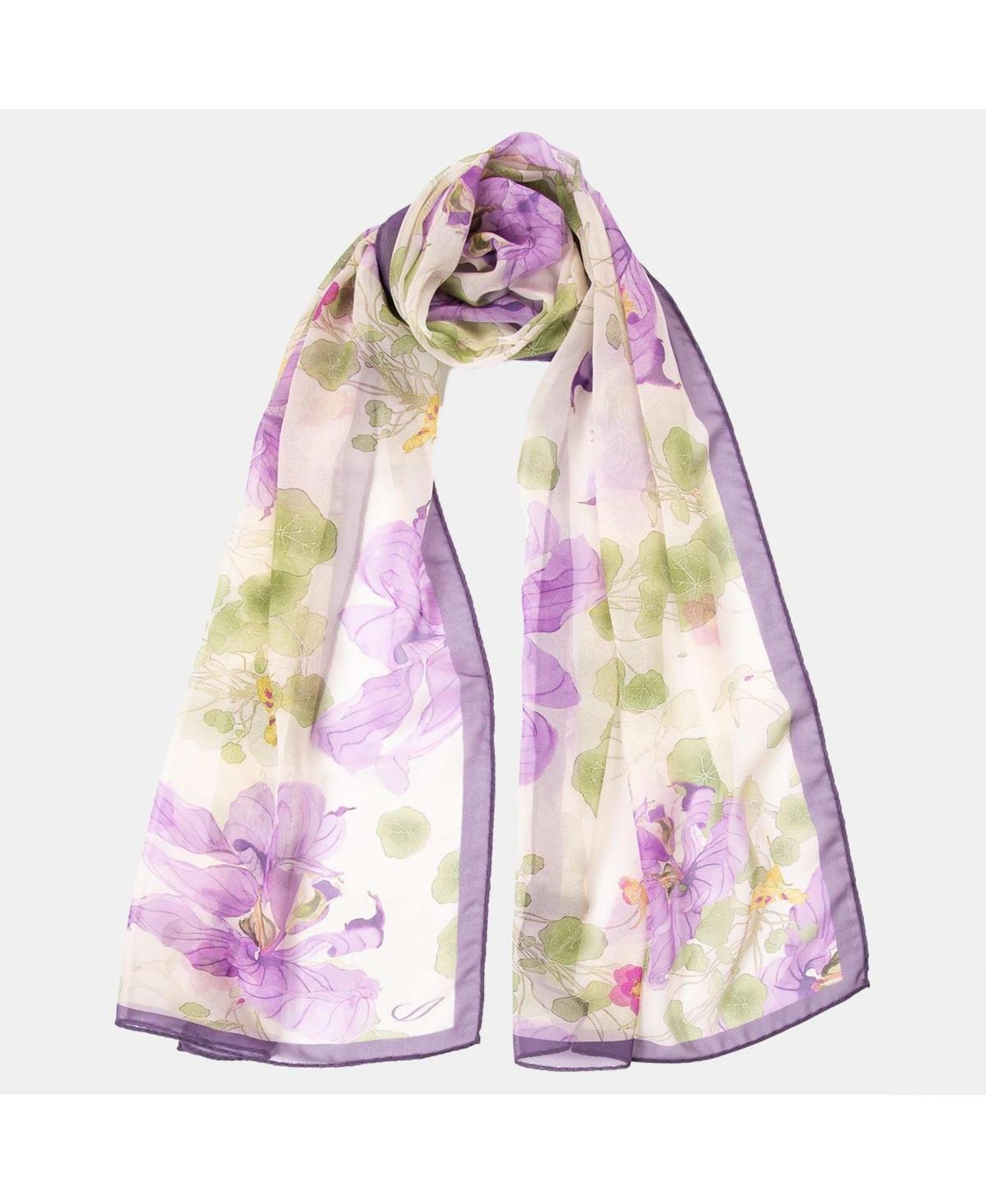 Monique - Long Sheer Silk Scarf for Women Product Image