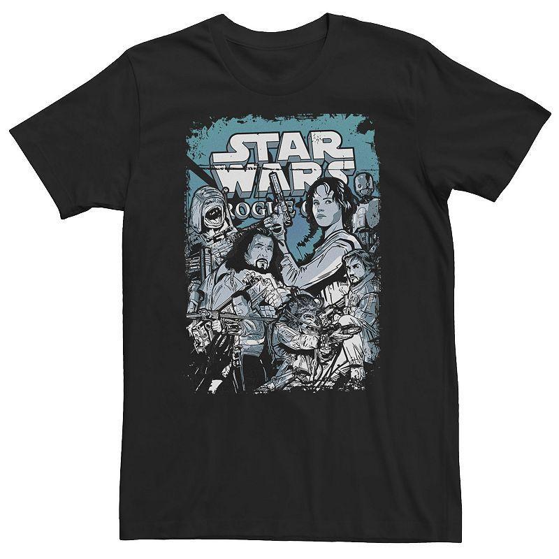 Big & Tall Star Wars Rogue One Team Poster Tee, Mens Grey Heather Product Image