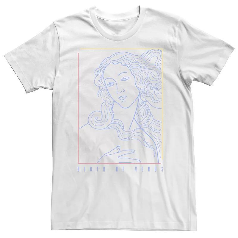 Big & Tall Fifth Sun Birth Of Venus Line Art Portrait Tee, Mens Product Image