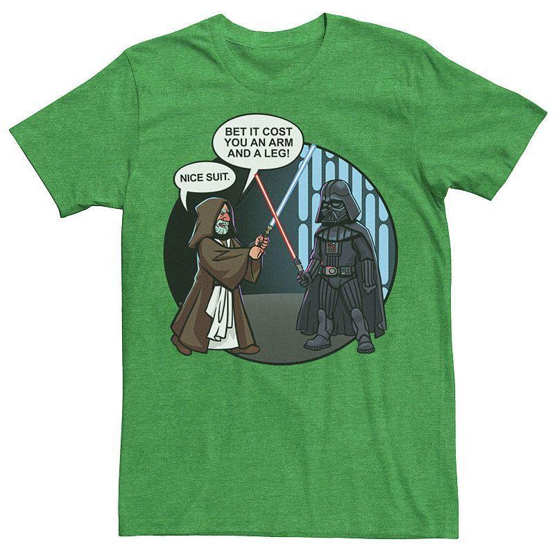 Mens Star Wars Darth Vader & Obi-Wan Kenobi Nice Suit Text Tee Product Image