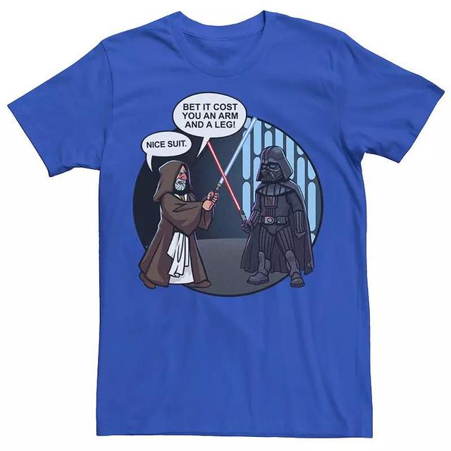 Mens Star Wars Darth Vader & Obi-Wan Kenobi Nice Suit Text Tee Product Image