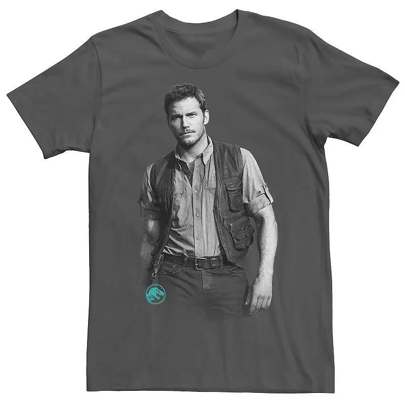 Mens Jurassic World Chris Pratt Swag Tee Grey Product Image