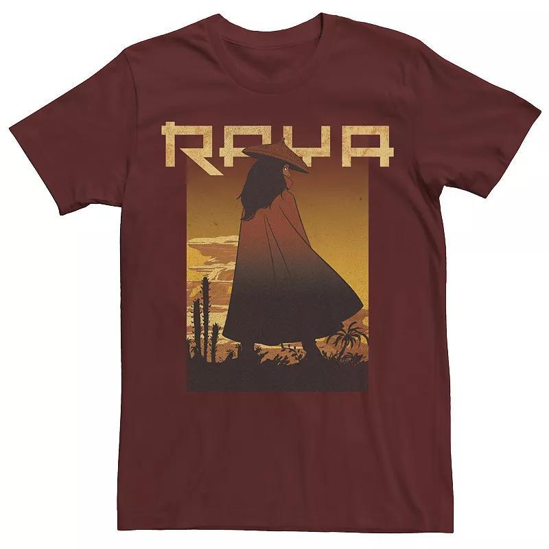 Disneys Raya And The Last Dragon Raya Mens Poster Tee Red Product Image