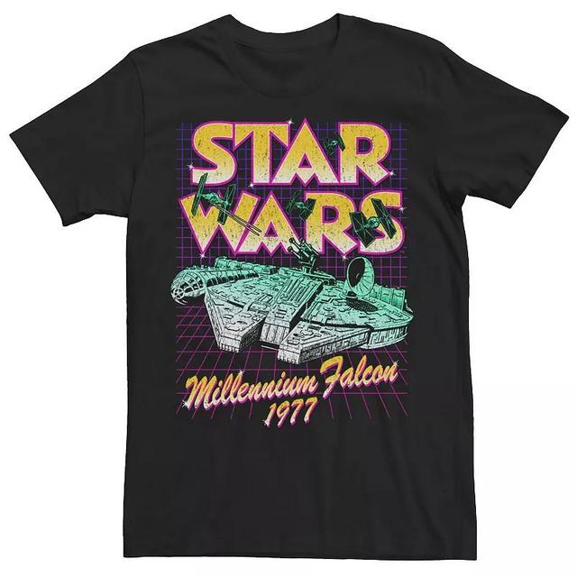 Mens Star Wars Millennium Falcon Retro Portrait Tee Product Image