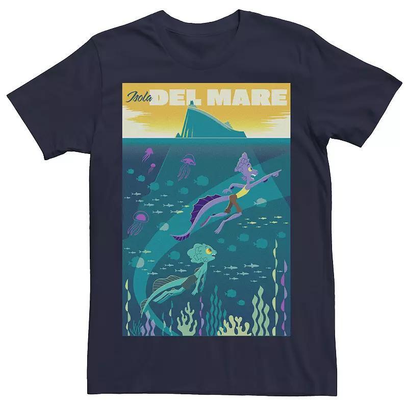 Mens Disney / Pixar Luca Isola Del Mare Luca & Alberto Poster Tee Blue Product Image