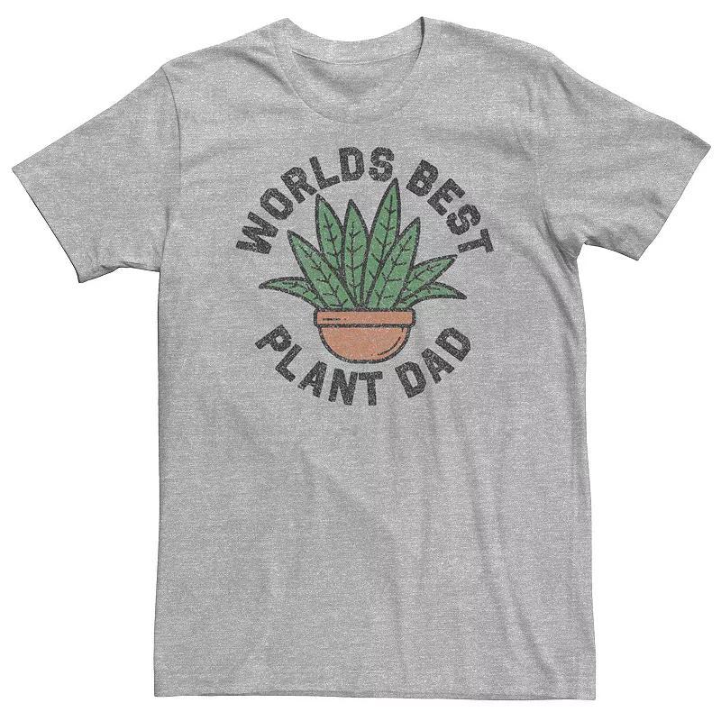 Big & Tall Fathers Day Worlds Best Plant Dad Tee, Mens Product Image