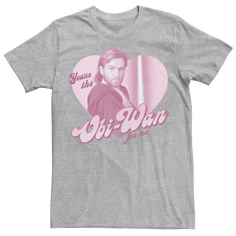 Mens Star Wars Obi-Wan For Me Heart Portrait Graphic Tee Product Image