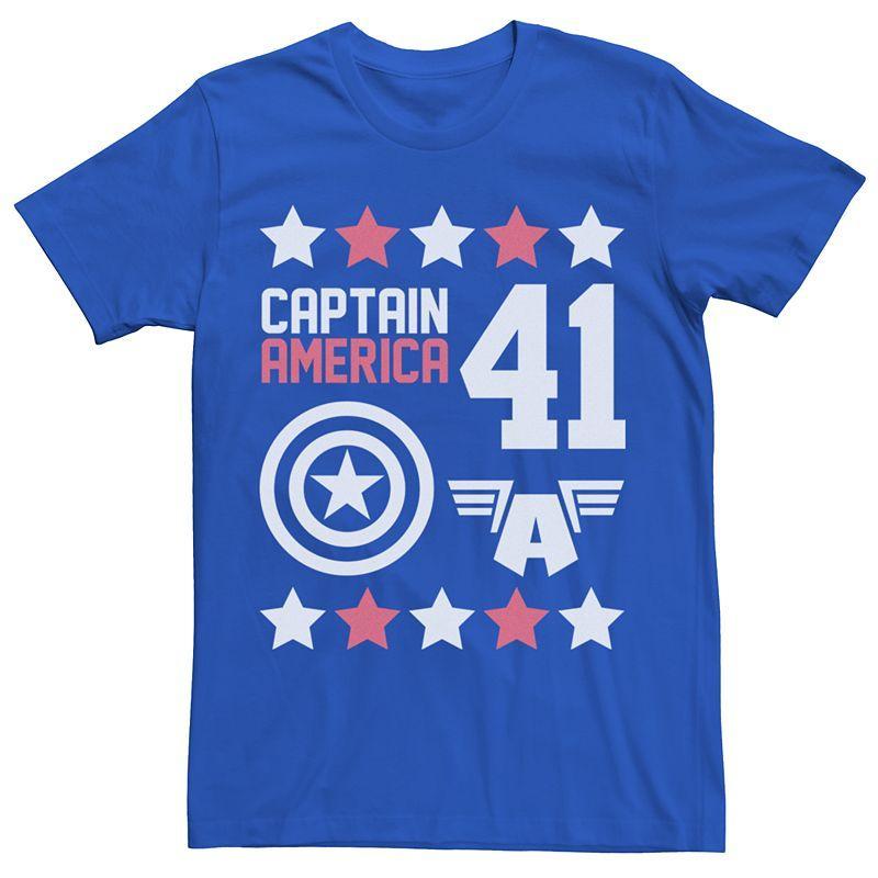 Marvel Mens Comic Collection Captain America Logo Short Sleeve T-Shirt Product Image