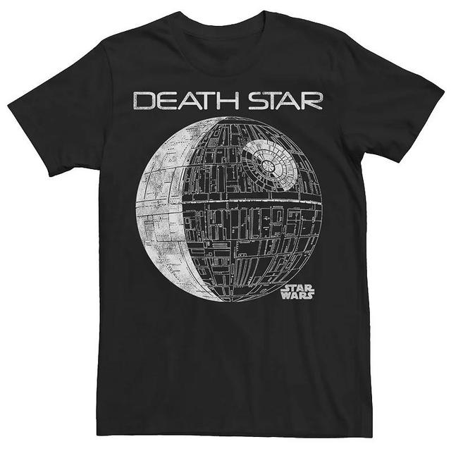 Mens Star Wars Death Star Line Art Graphic Tee Product Image