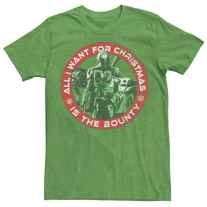 Mens Star Wars The Mandalorian Christmas Child Group Shot Tee Product Image