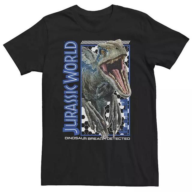 Big & Tall Jurassic World Two Blue Dino Breach Tee, Mens Product Image