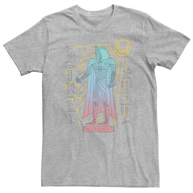 Big & Tall Marvel Moon Knight Mummy Glyphs Tee, Mens, Size: 3XL, Med Grey Product Image