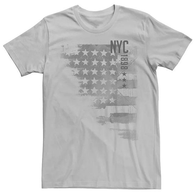 Mens NYC 1898 Stars Torn USA Flag Graphic Tee Product Image